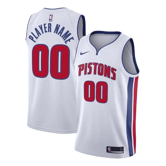 CUSTOM DETROIT PISTONS ASSOCIATION JERSEY Prime Reps