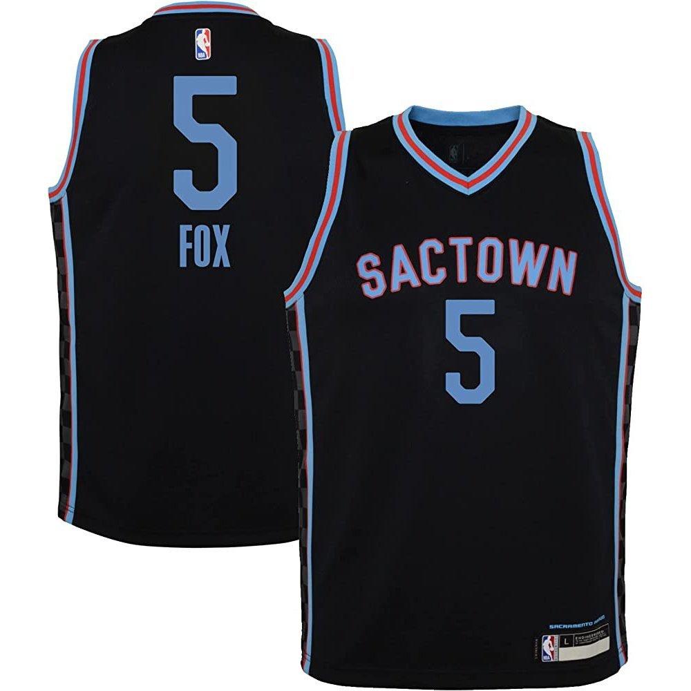 New De'Aaron Fox Sacramento Kings Nike City Edition Swingman Jersey  Men's XL NBA