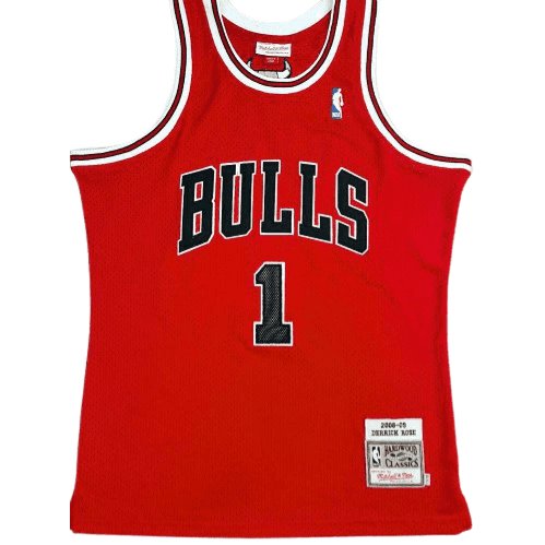 Chicago Bulls Derrick Rose White Throwback Jersey