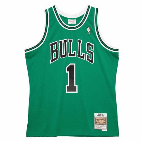 Derrick Rose Chicago Bulls St Patrick's Day Green Jersey Size Large