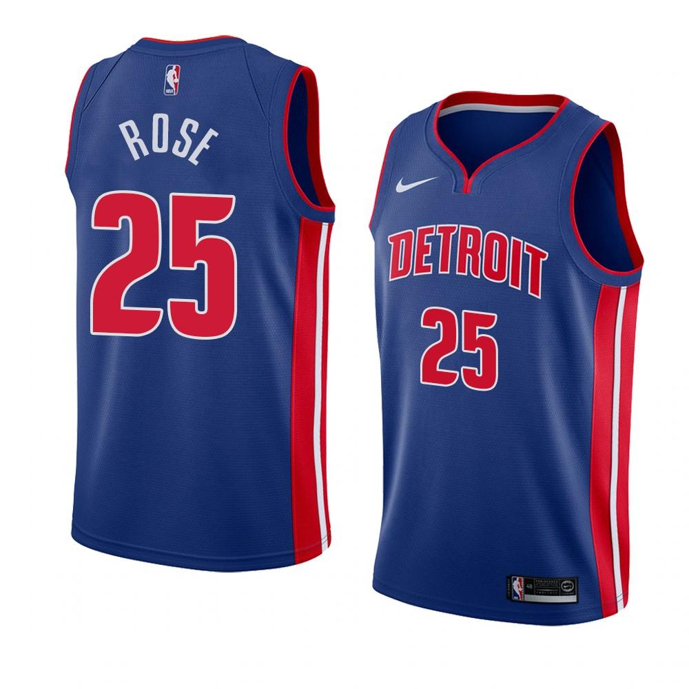 Derrick rose hot sale pistons shirt