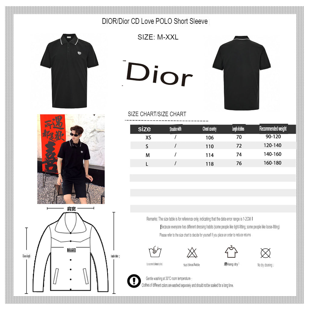 Dior Black Polo Shirt