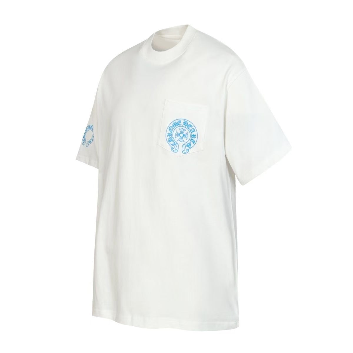 CHROME HEARTS Classic Crewneck T-Shirt (Black/Blue Colorway)