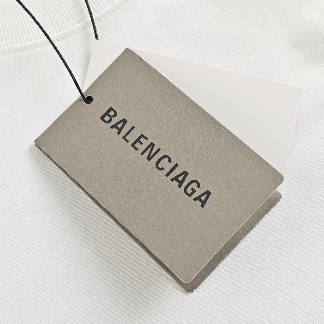 Balenciaga Distressed Logo T-Shirt