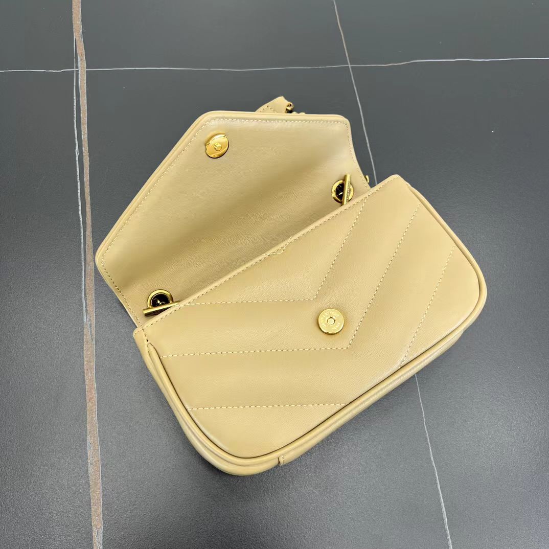 Saint Laurent Lambskin Chain Bag