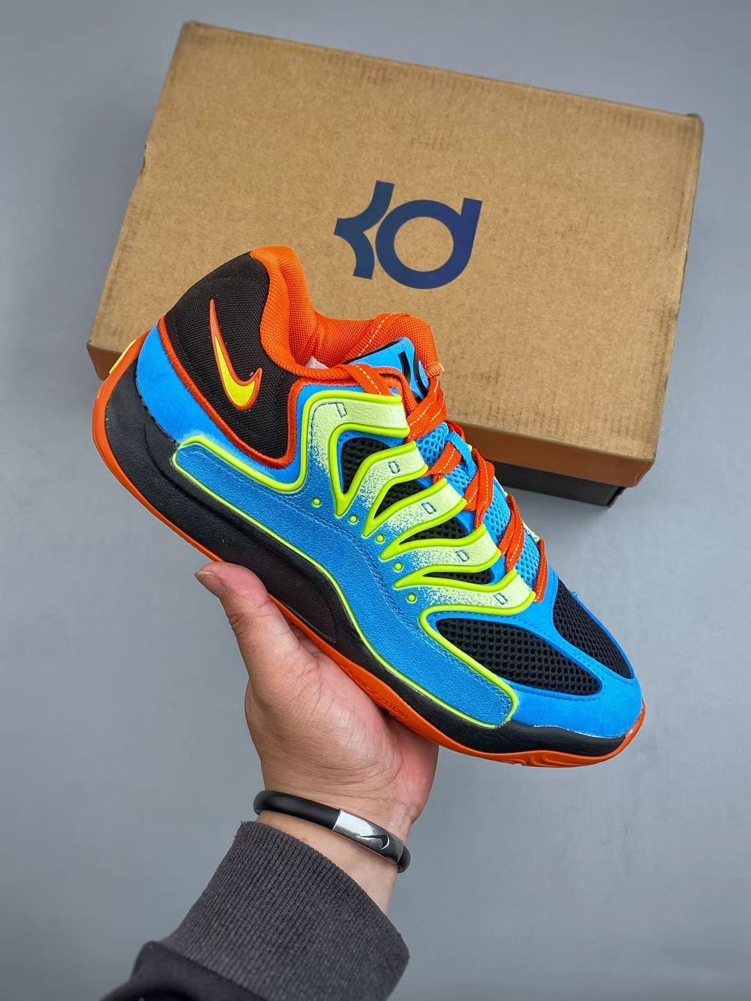 Nike KD 18 “Black/Blue/Orange” – Voltage Surge