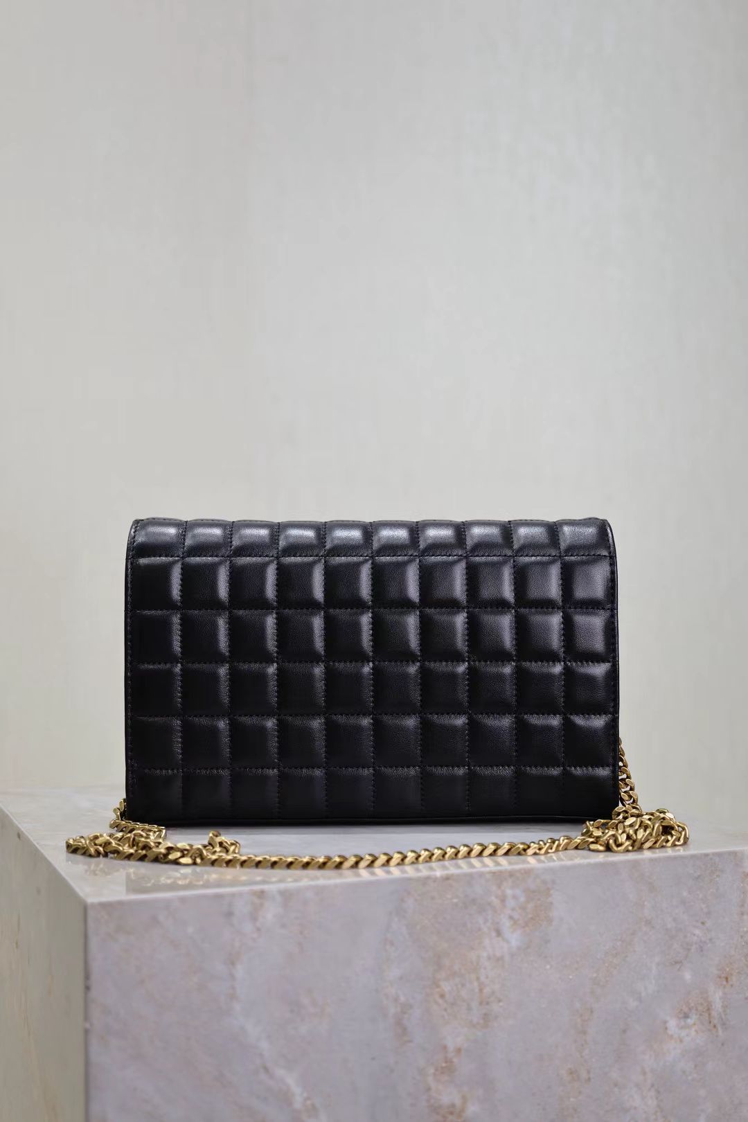 Saint Laurent Black Quilted Lambskin Bag