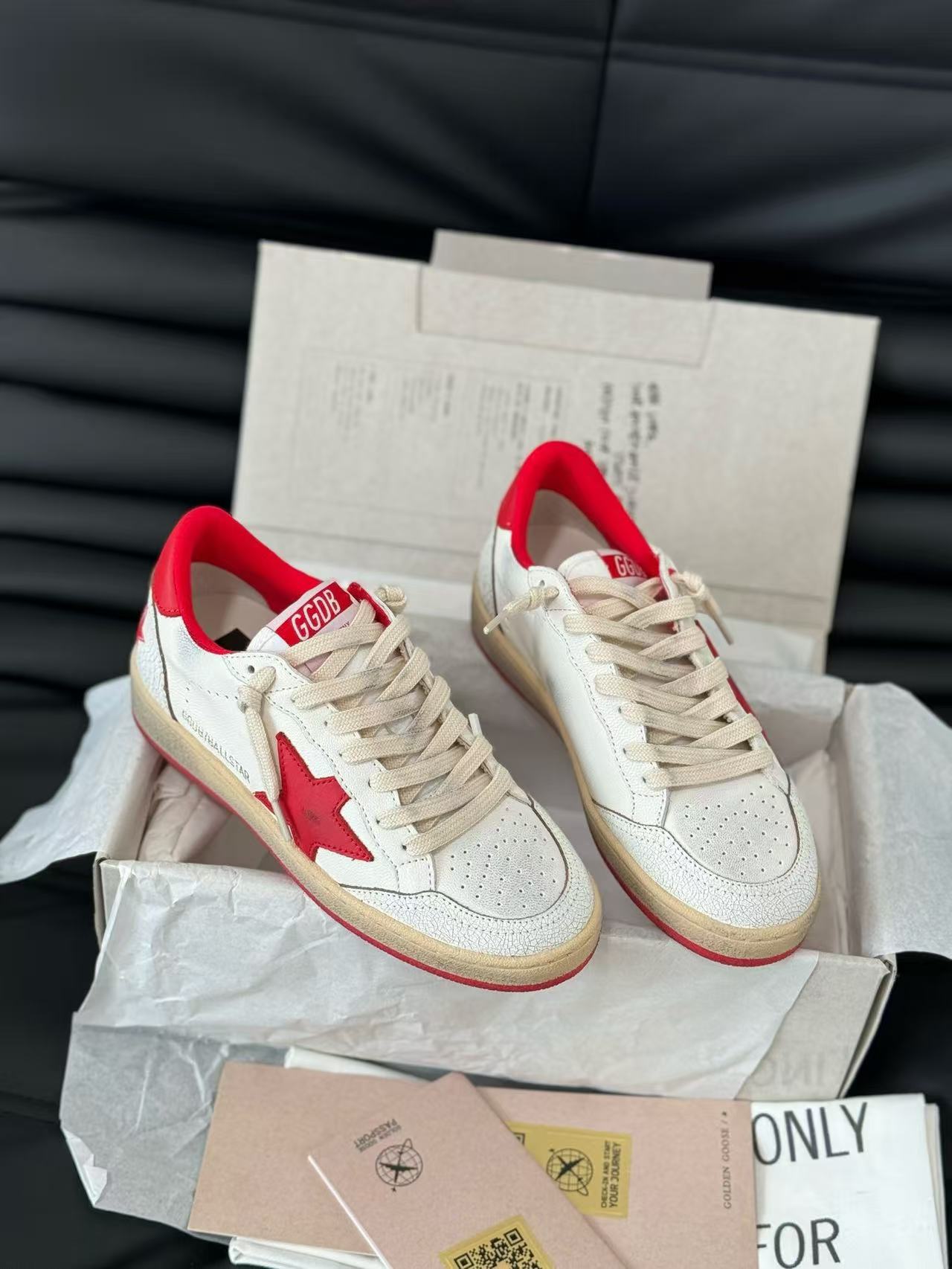 Golden Goose Super-Star Red Leather Sneaker