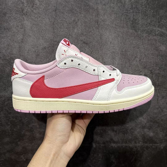 Nike Air Jordan 1 Low WMNS – White / University Red / Pink