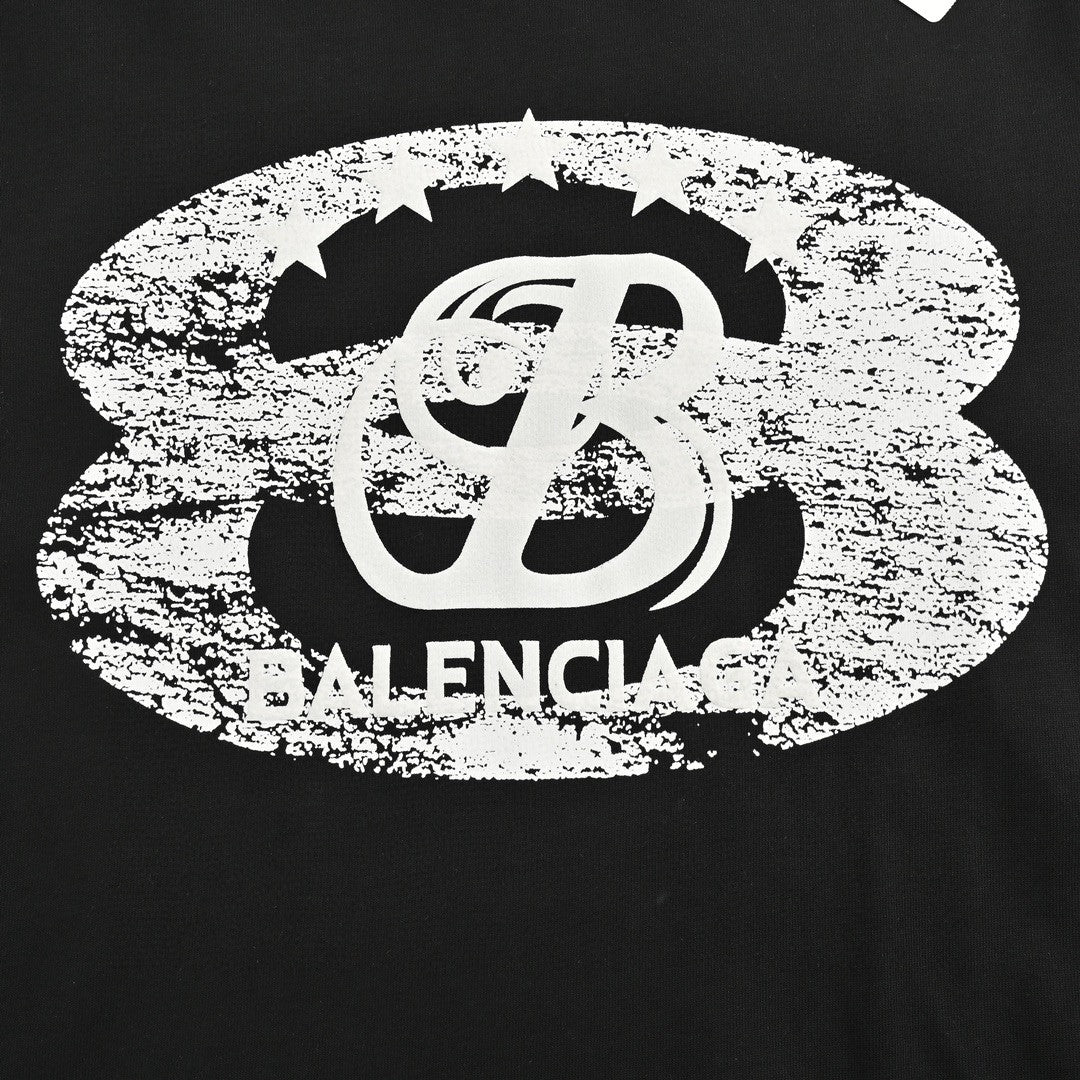 Ba*len*cia*ga t-shirt - distressed logo