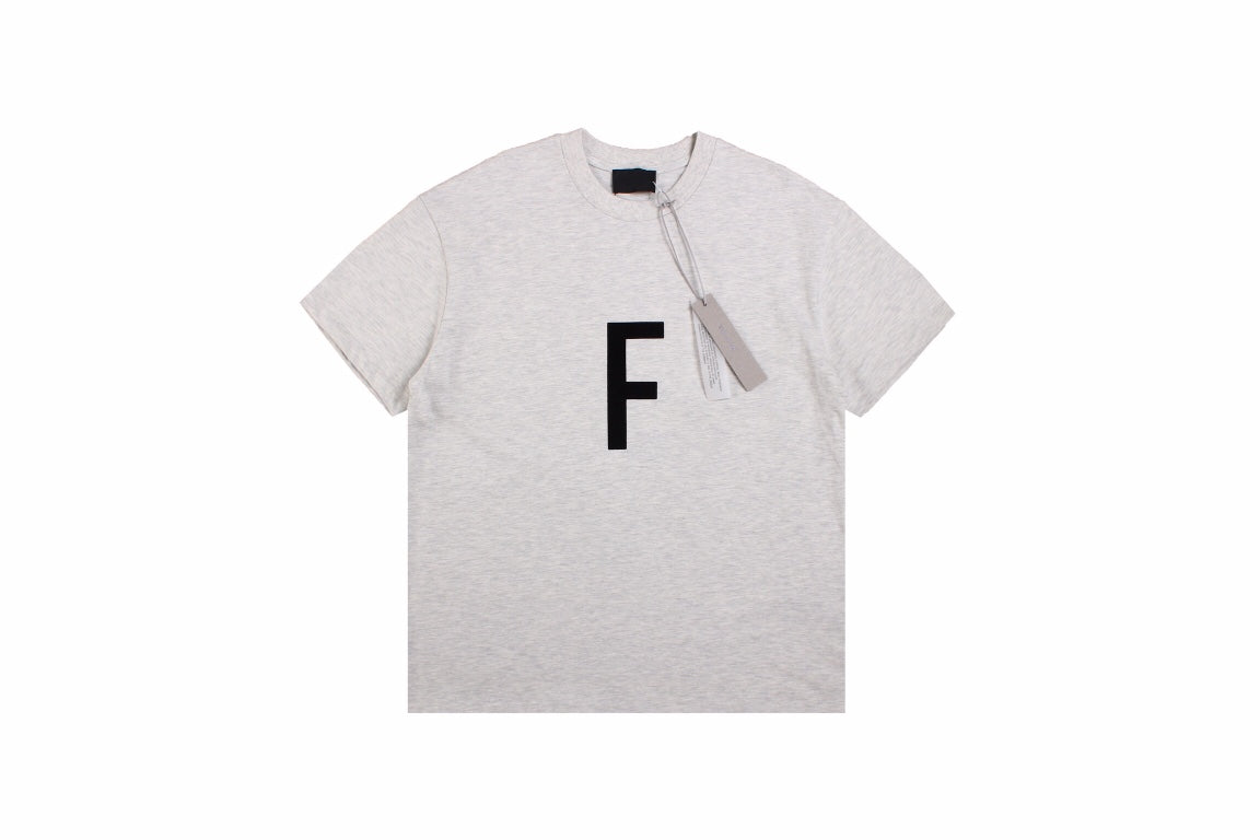 Fear of God Letter F T-Shirt (Light Grey)