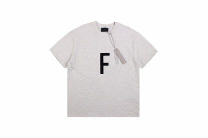 Fear of God Letter F T-Shirt (Light Grey)