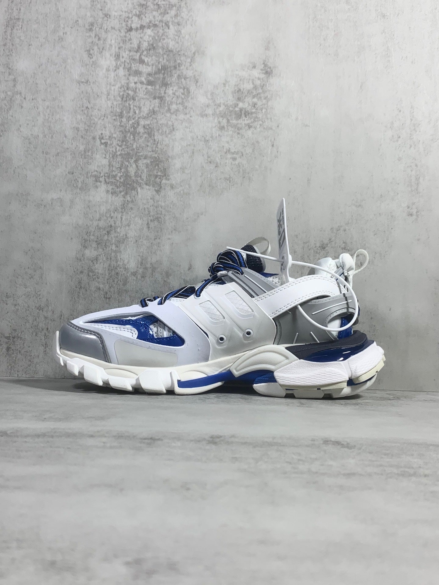Balenciaga White/Blue: Coastal Contrast