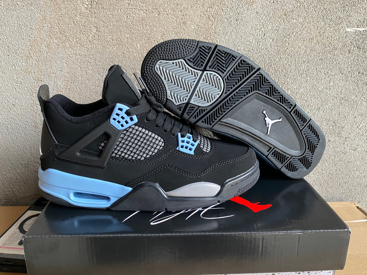 Air Jordan 4 Retro "Black Grey Blue"