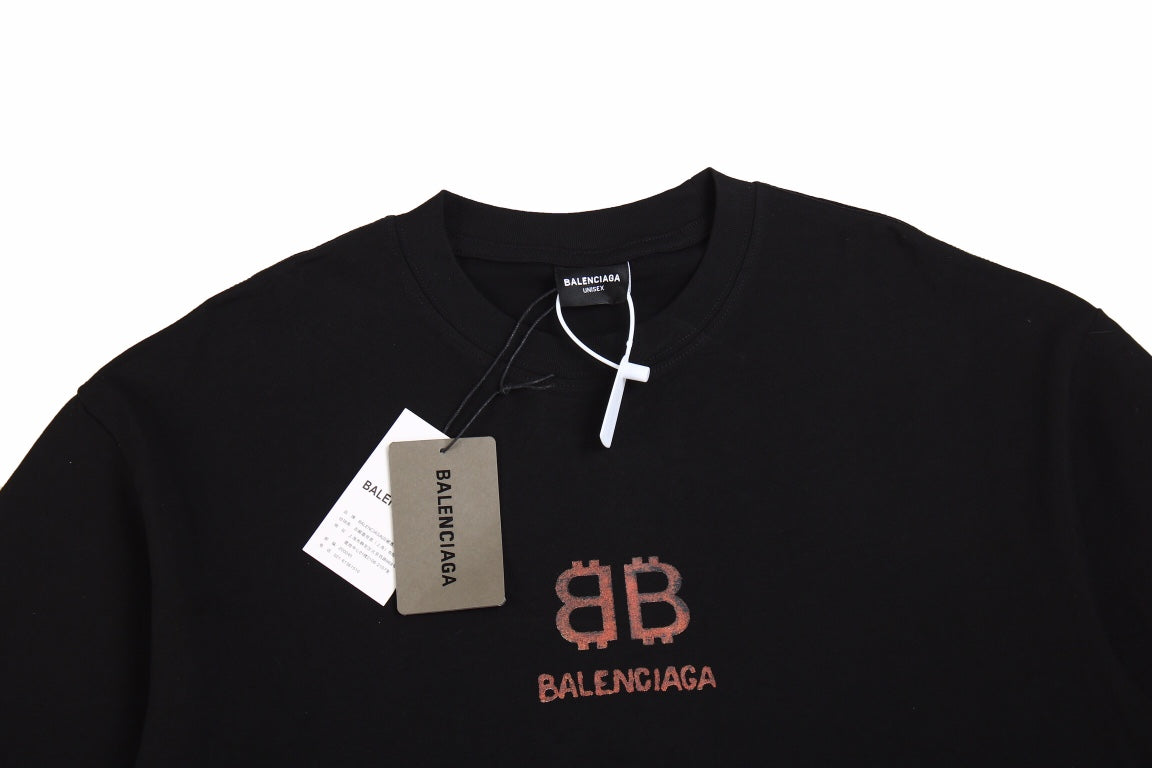 Ba*len*cia*ga "double b logo" t-shirt