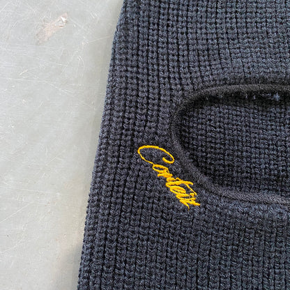 CORTEIZ KNIT BALACLAVA BLACK YELLOW