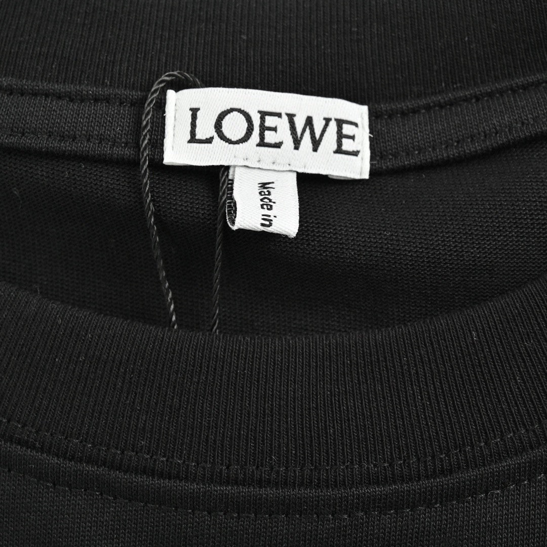 Loewe T-Shirt - Black with White Pocket