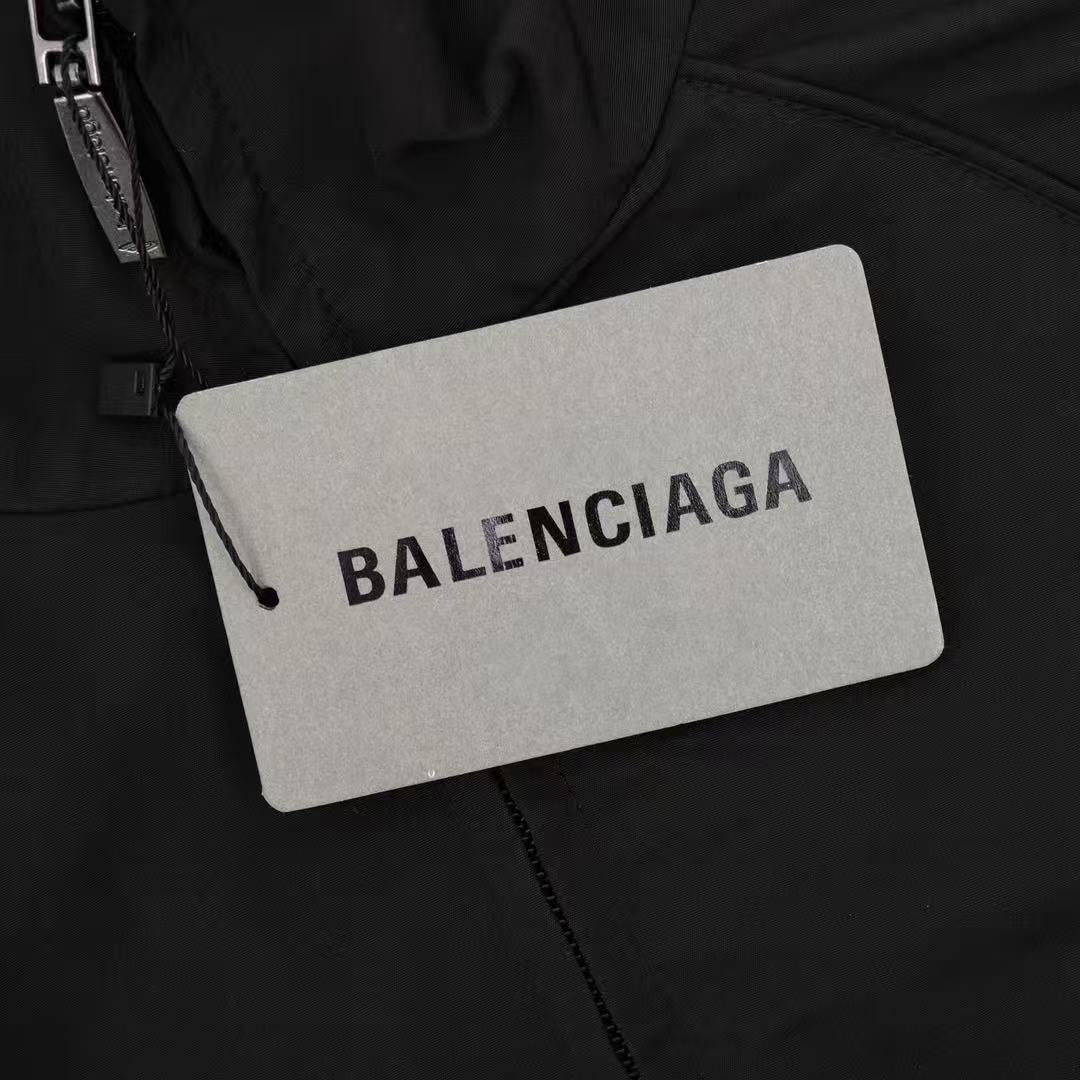 Balenciaga Black Zip-Up Track Jacket