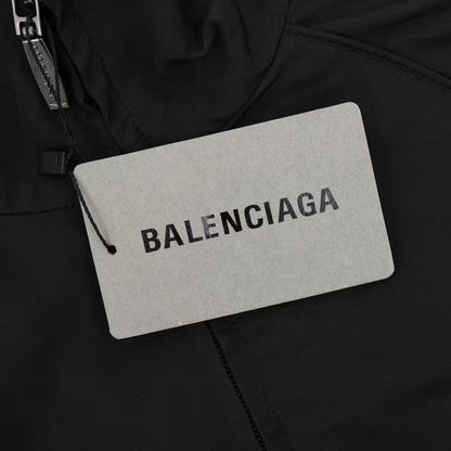 Balenciaga Black Zip-Up Track Jacket