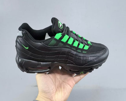 Nike Air Max 95 “Black/Green” – Stealthy Icon with a Pop