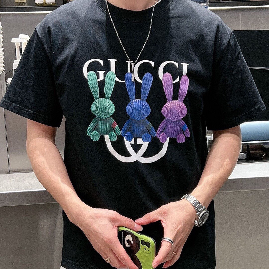 Gucci Bunny Trio T-Shirt (Black)