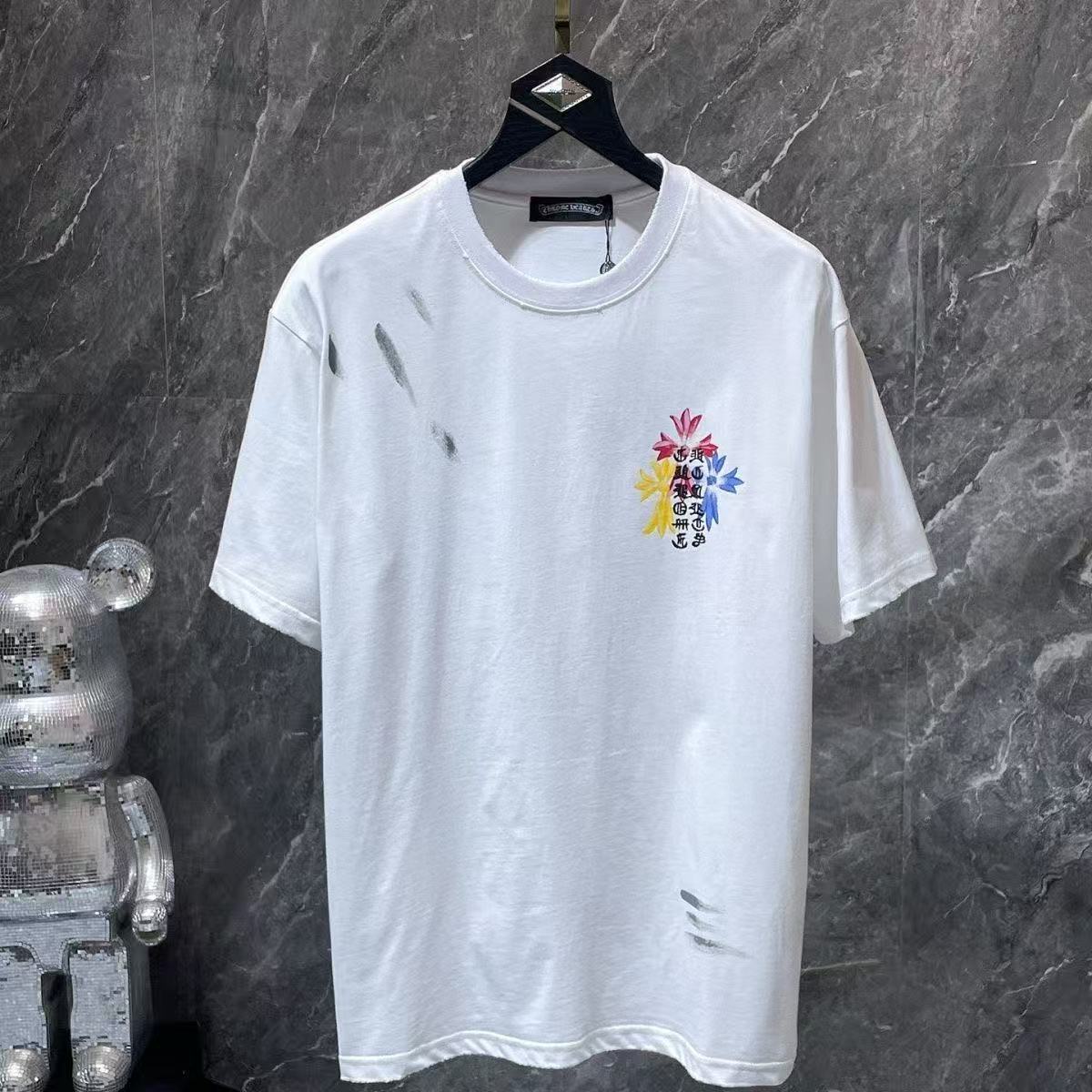 Chrome Hearts Classic Crewneck T-Shirt in White/Multicolor