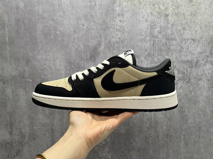Air Jordan 1 Low "Black/Sail Reverse Swoosh"