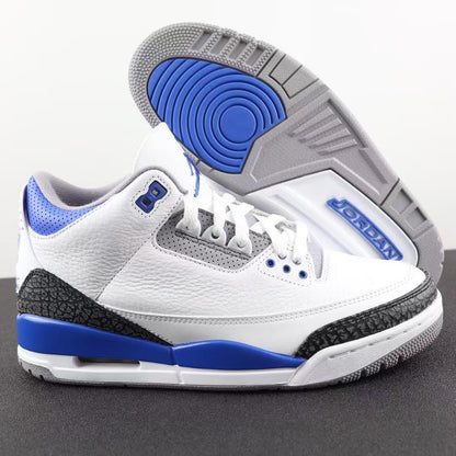 JORDAN 3 RETRO x RACER BLUE