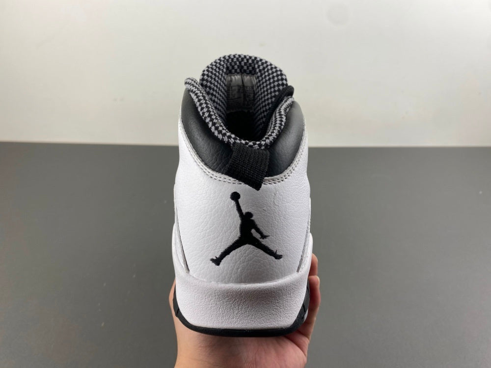 Air Jordan X Retro "White / Black / Jade Grey"