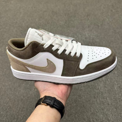 Air Jordan 1 Low “Olive Grey” – Premium Earth-Toned Low-Top