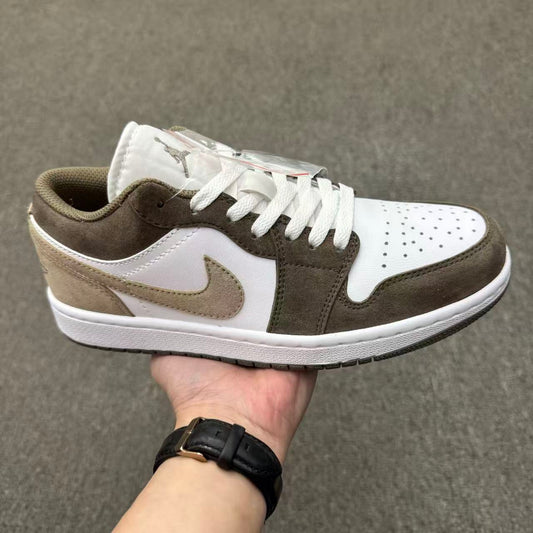 Air Jordan 1 Low “Olive Grey” – Premium Earth-Toned Low-Top