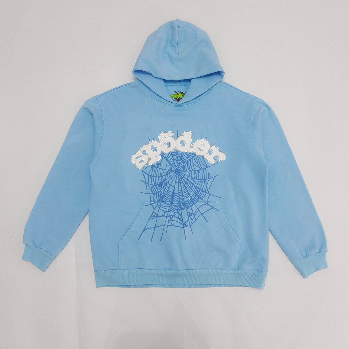 Sp5der Web Hoodie Sky Blue