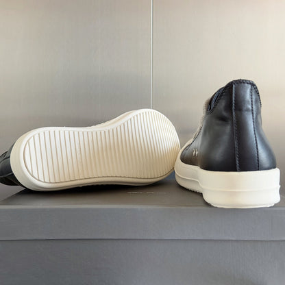 Rick Owens Black Low-Top Sneakers