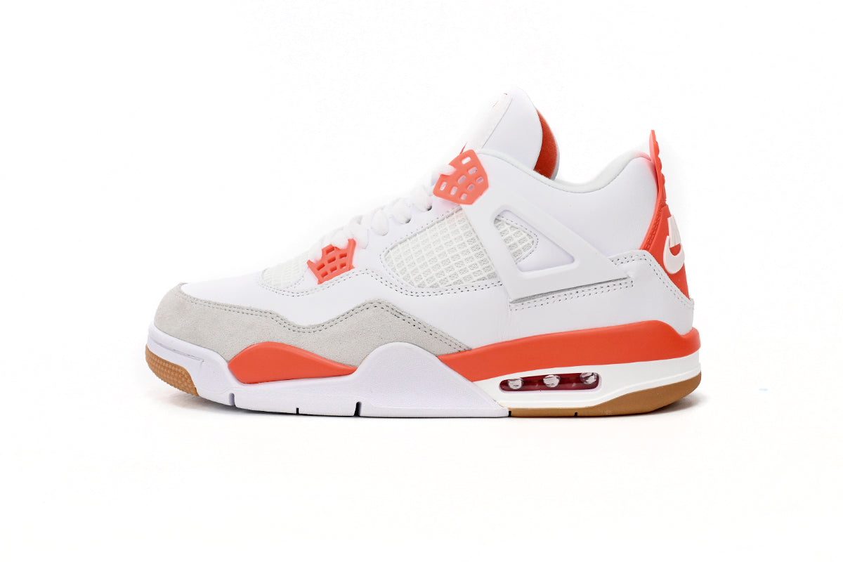 Air Jordan 4 White Orange