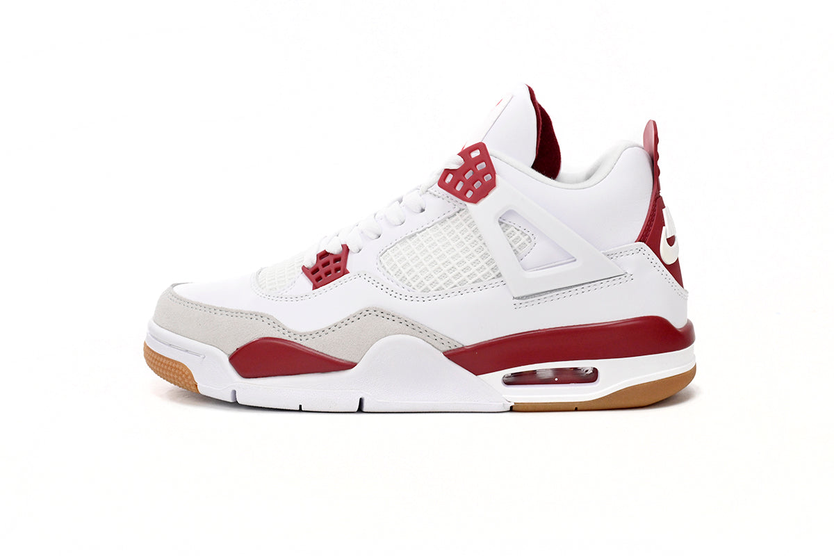 Air Jordan 4 White Red