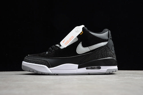 AIR JORDAN 3 TINKER BLACK/CEMENT GREY-METALLIC GOLD