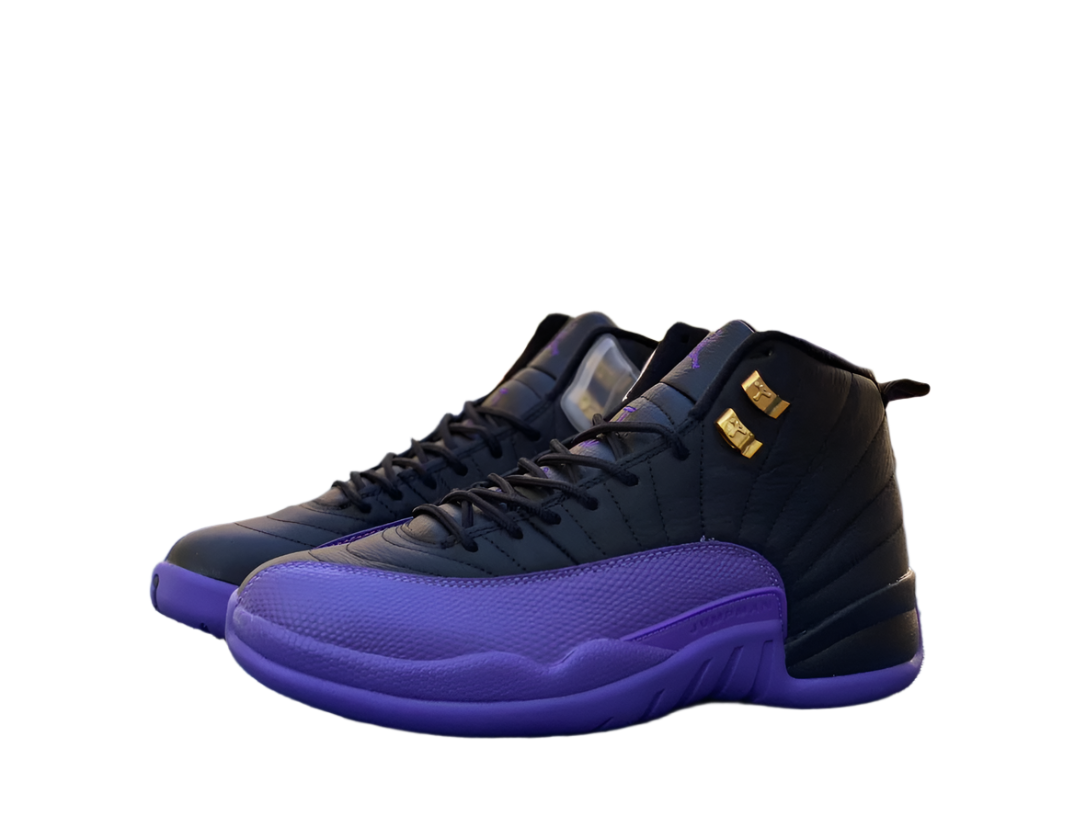 Jordan 12 Black/Field Purple-Metallic Gold-Taxi