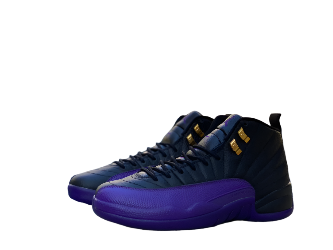 Jordan 12 Black/Field Purple-Metallic Gold-Taxi