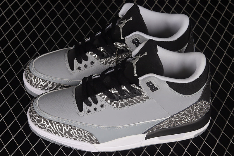 AIR JORDAN 3 RETRO WOLF GREY/BLACK/WHITE