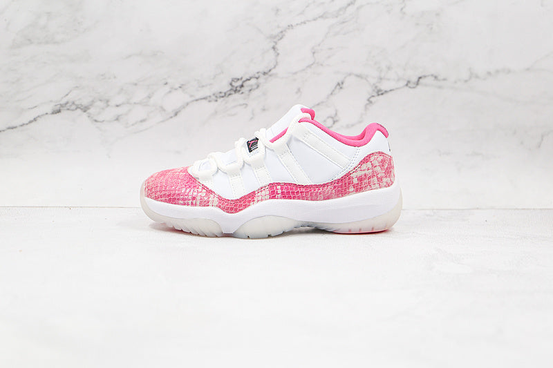 AIR JORDAN 11 RETRO LOW PINK SNAKESKIN WHITE/WATERMELON/BLACK