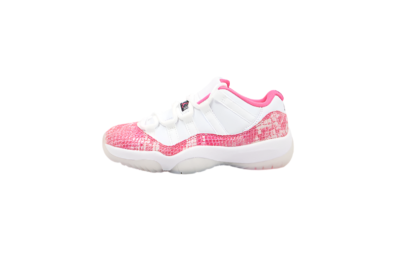 AIR JORDAN 11 RETRO LOW PINK SNAKESKIN WHITE/WATERMELON/BLACK