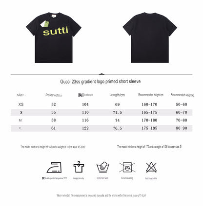 Gucci Lightning Bolt Logo T-Shirt in Black