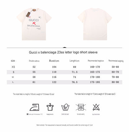 Gucci x Balenciaga Collaboration T-Shirt - White