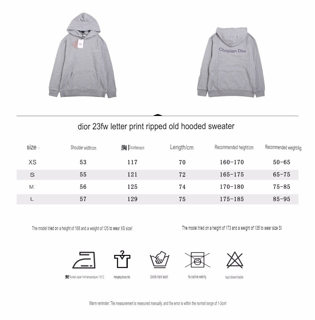 Dior Gray Hoodie