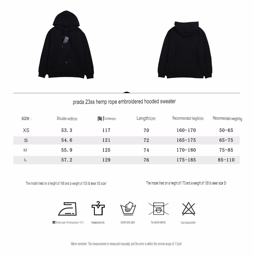 Pra*a milano black hoodie