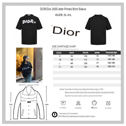 Dior Oversized Logo Black T-Shirt