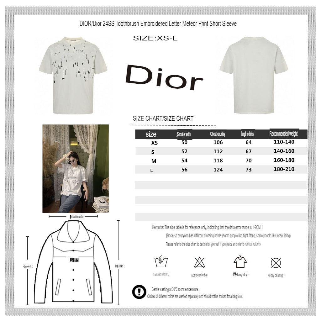 Dior Starry Sky T-Shirt in White