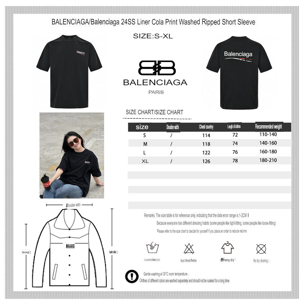 Balenciaga Political Campaign T-Shirt (Black)