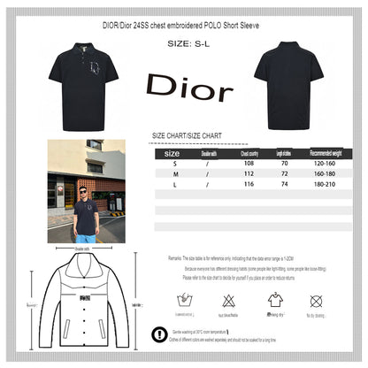 Dior Oblique Embroidered Polo Shirt