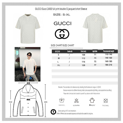 Gucci GG Patterned T-Shirt (Black)